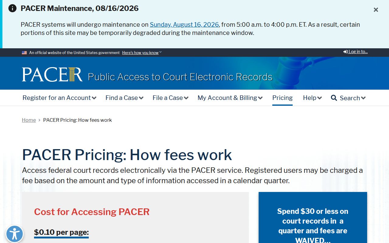 Hoxie court records compared with federal court access