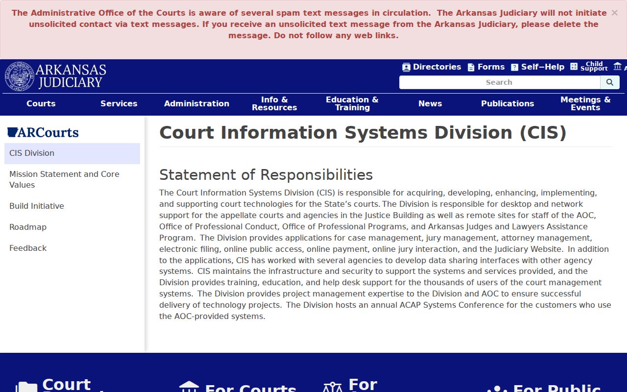 Court technology supporting the Lawrence County court schedule
