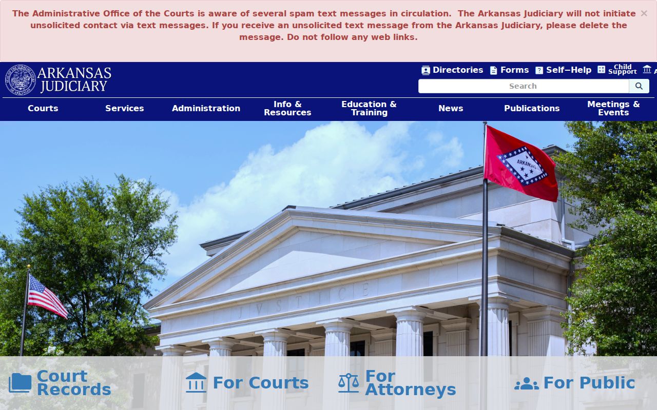 Arkansas Judiciary gateway for Lawrence County court docket access